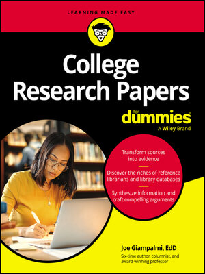 College Research Papers For Dummies - ebook